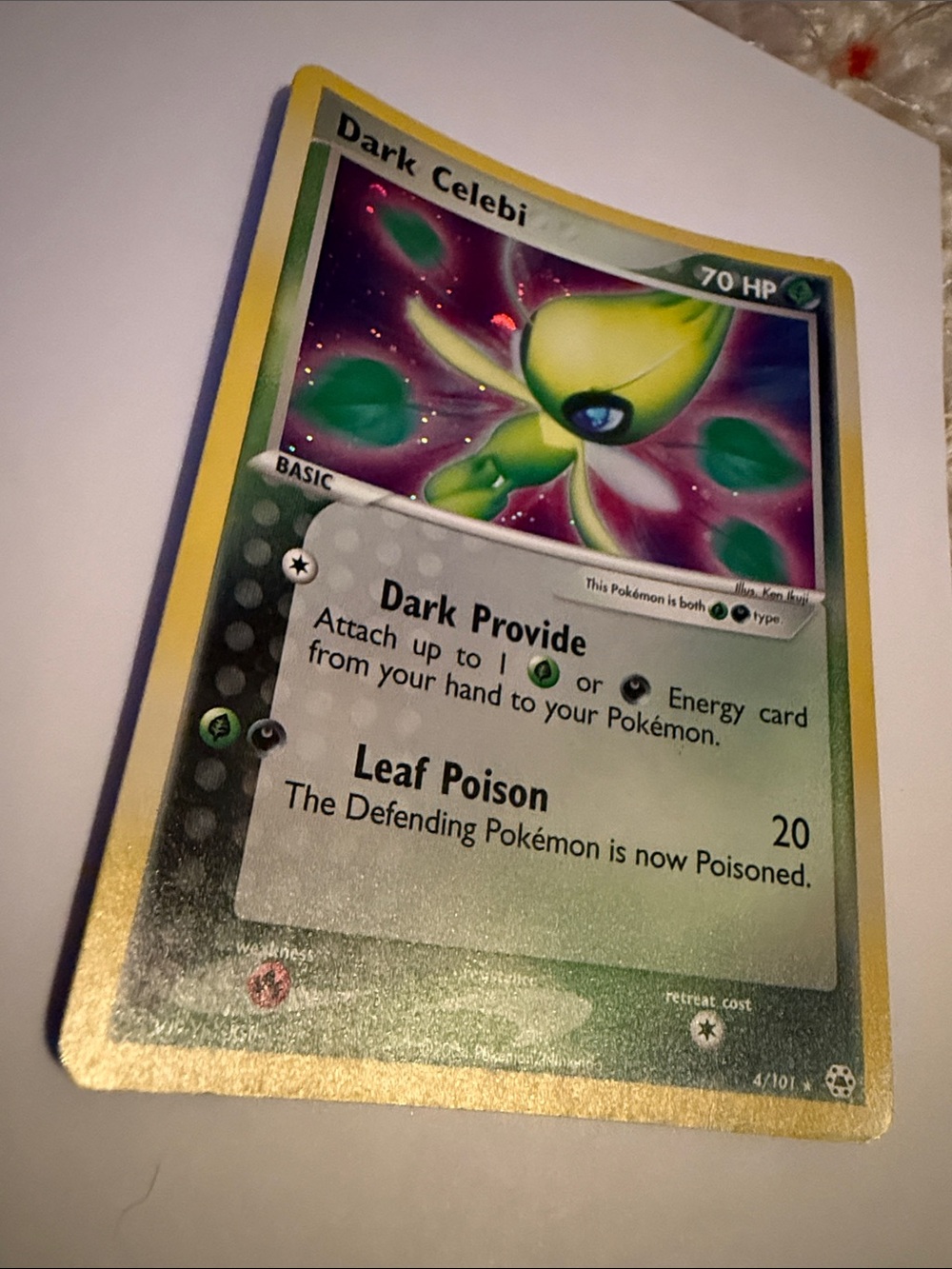 2004 POKEMON EX DARK CELEBI HOLO HIDDEN LEGENDS #4/101